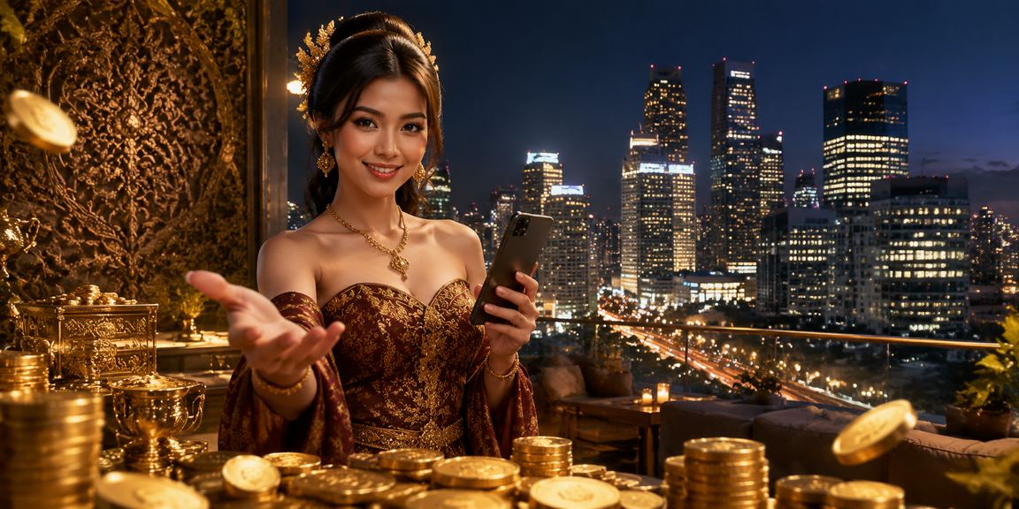 Pengguna mengecek status akun dan informasi penarikan setelah sesi hiburan