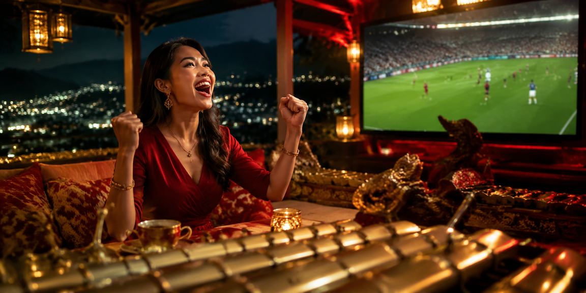 Pengguna membaca informasi casino sambil menikmati suasana kopi dan hiburan ringan