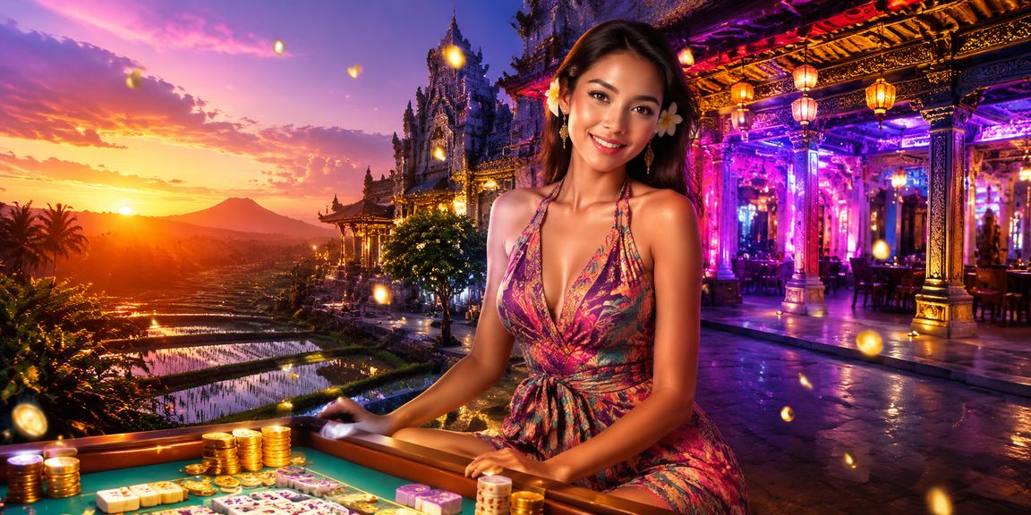 Meja permainan neon dengan suasana hadiah digital untuk pengguna mobile